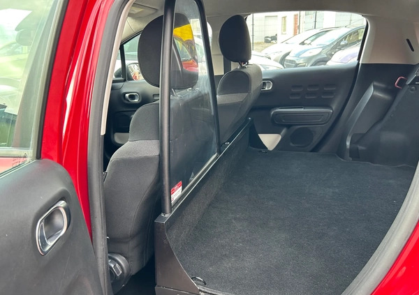 Citroen C3 cena 25999 przebieg: 138000, rok produkcji 2018 z Dukla małe 137